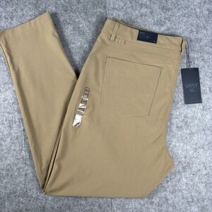 VRST Limitless Performance Tan Athletic Fit 5 Pocket Pant 38x32 New